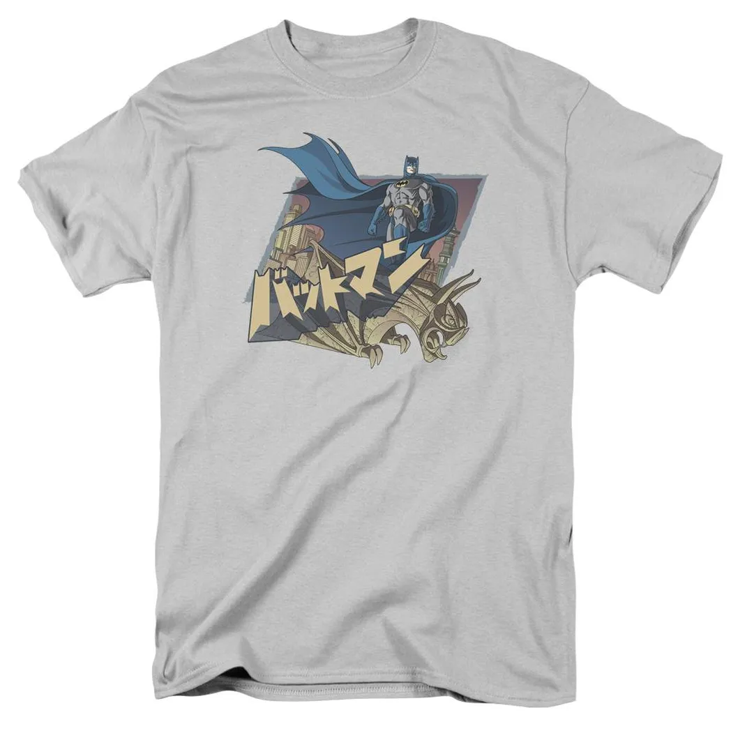 Batman Japanese Knight Mens T Shirt Silver