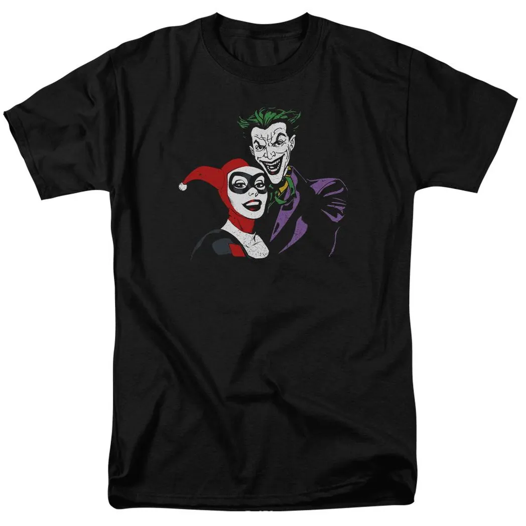 Batman Joker & Harley Mens T Shirt Black