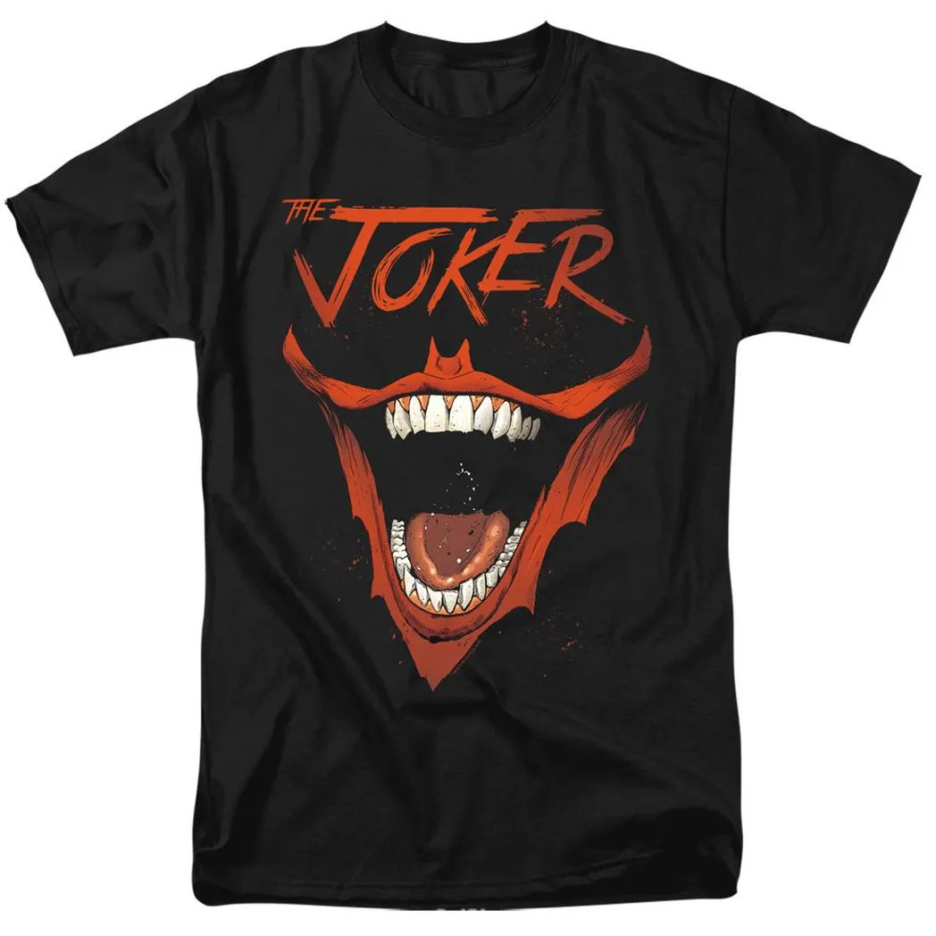 Batman Joker Bat Laugh Mens T Shirt Black