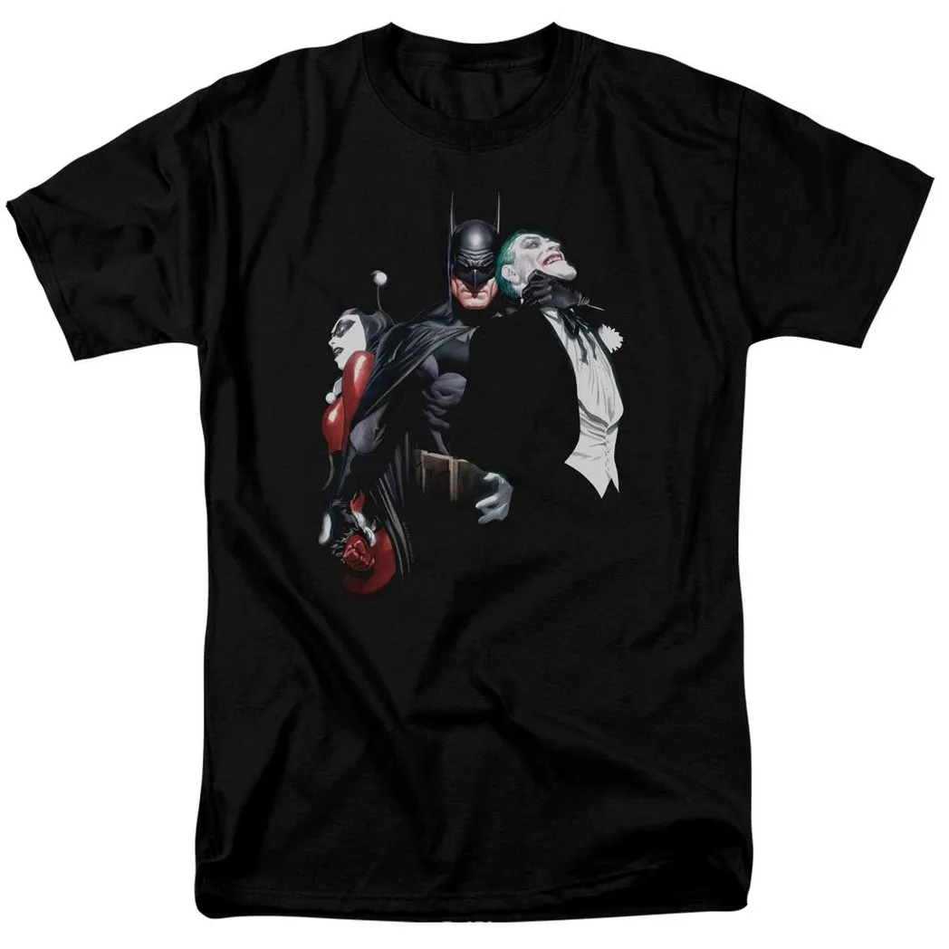 Batman Joker Harley Choke Mens T Shirt Black