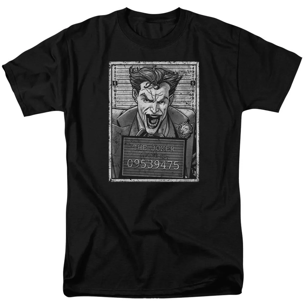 Batman Joker Inmate Mens T Shirt Black