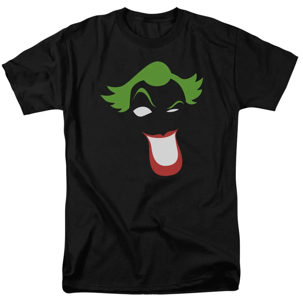 Batman Joker Simplified Mens T Shirt Black