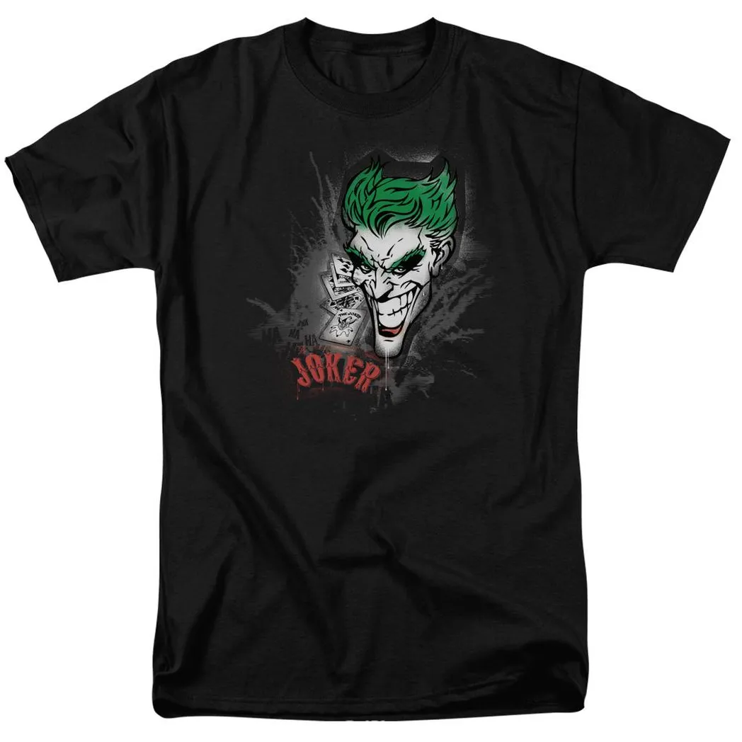 Batman Joker Sprays The City Mens T Shirt Black