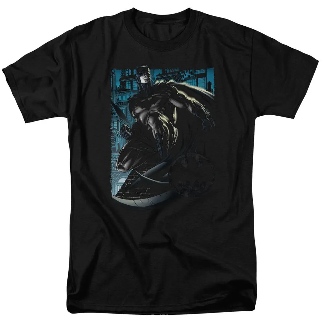 Batman Knight Falls In Gotham Mens T Shirt Black