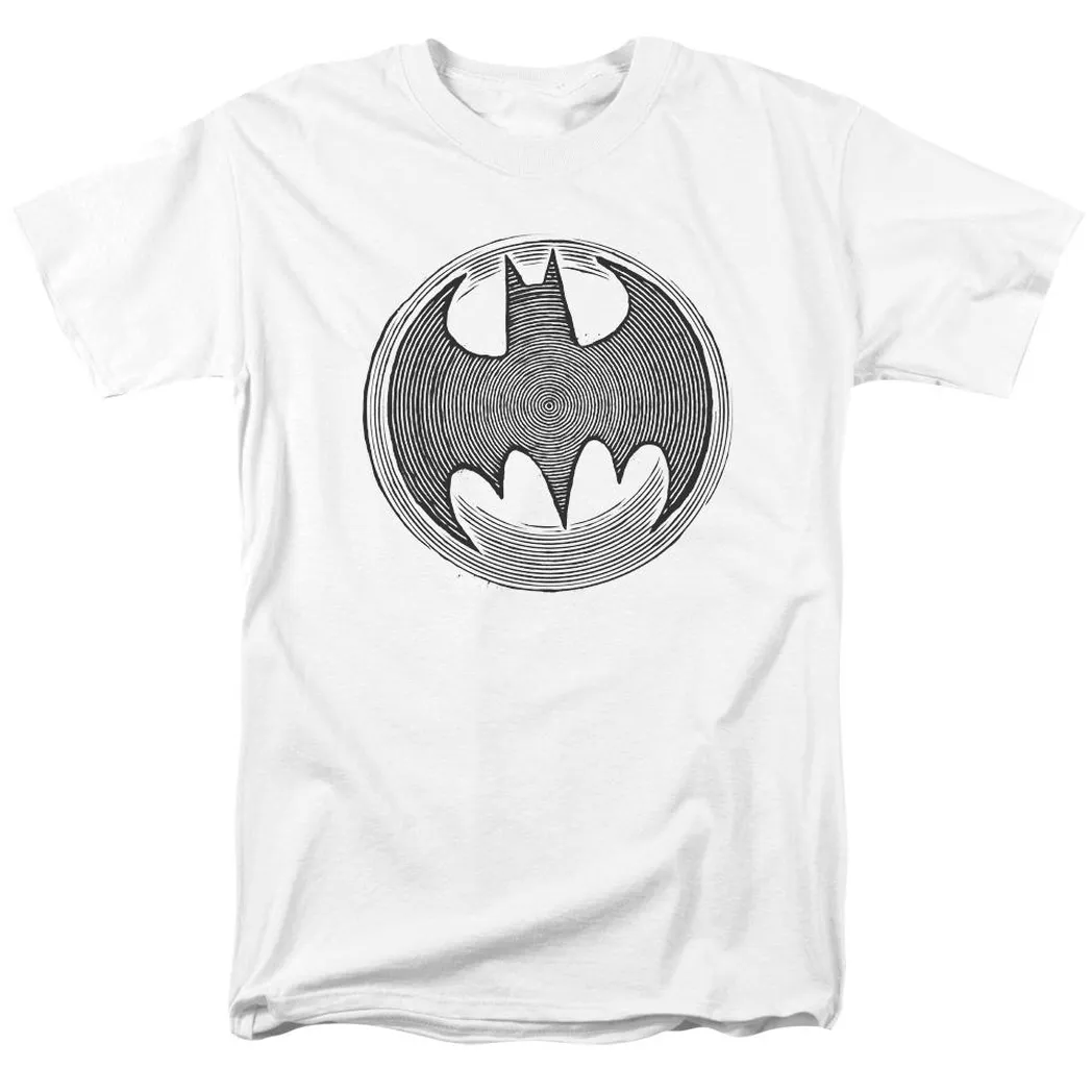 Batman Knight Knockout Mens T Shirt White