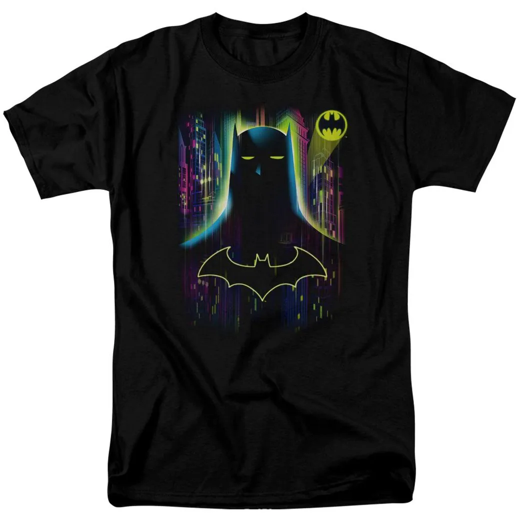 Batman Knight Lights Mens T Shirt Black