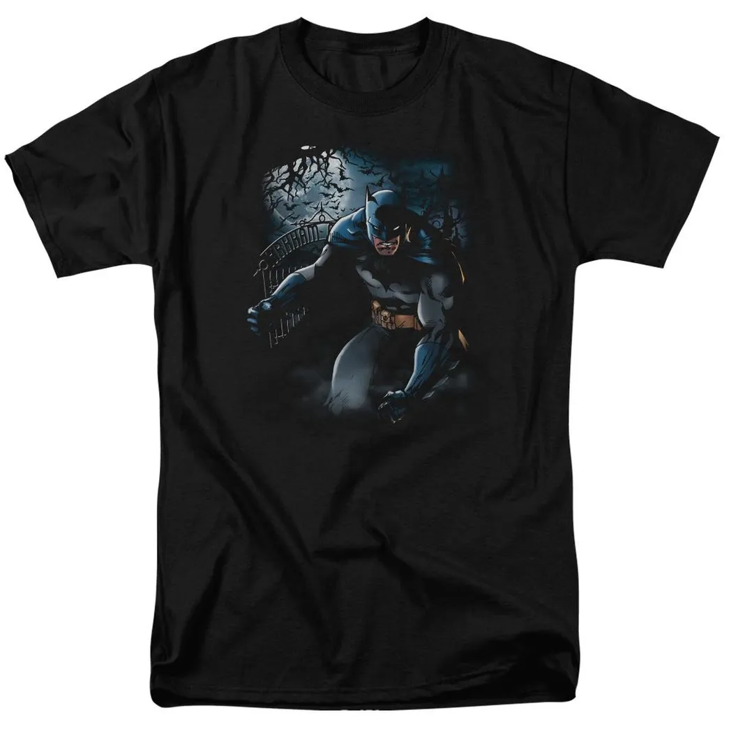 Batman Light Of The Moon Mens T Shirt Black