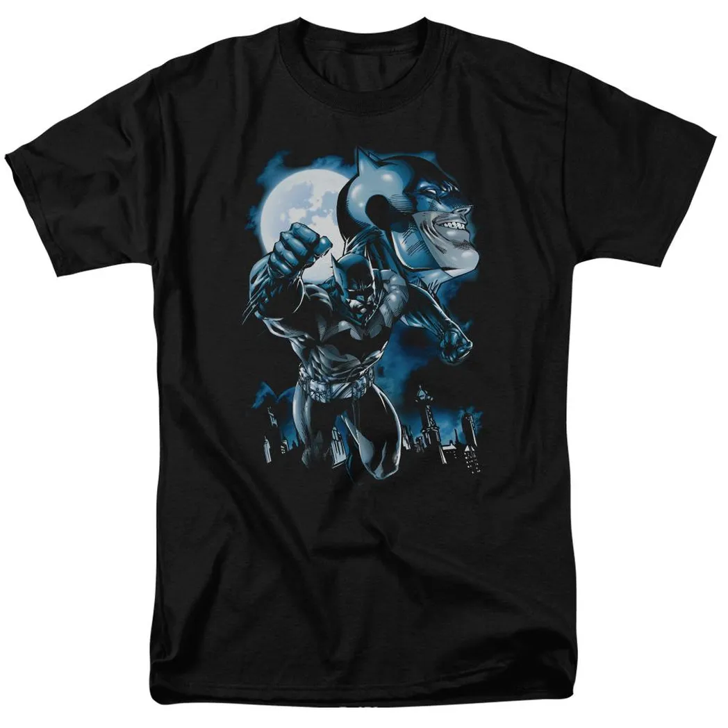 Batman Moonlight Bat Mens T Shirt Black