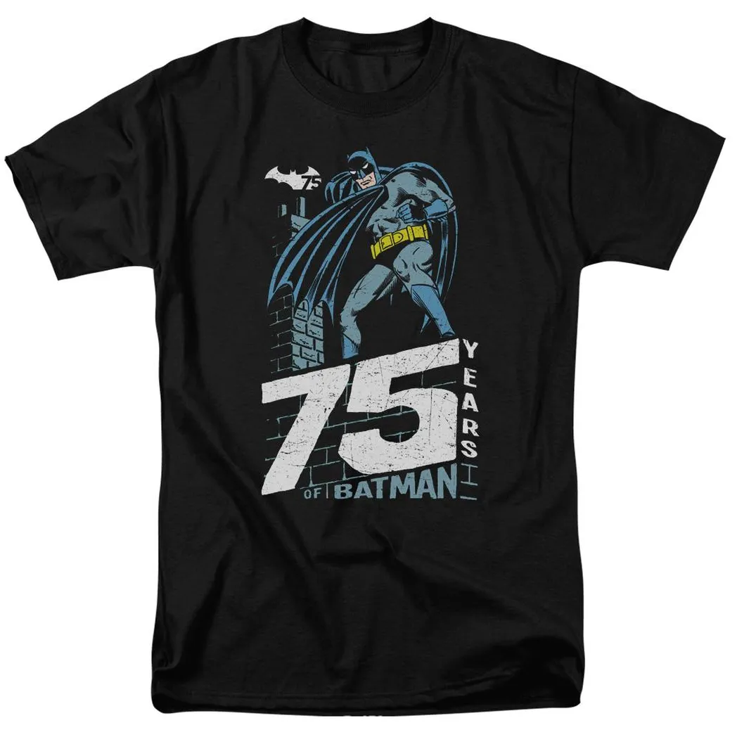 Batman Rooftop Mens T Shirt Black