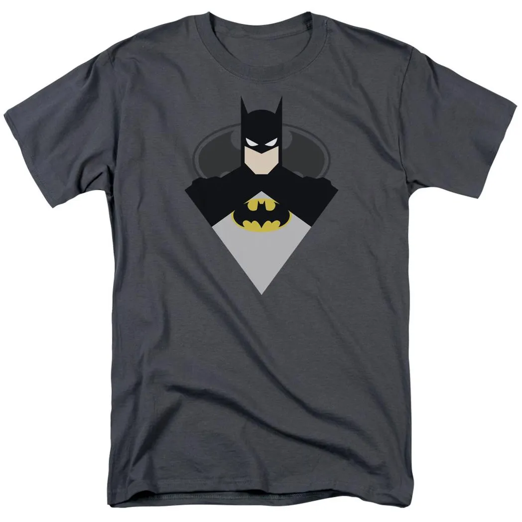 Batman Simple Bat Mens T Shirt Charcoal