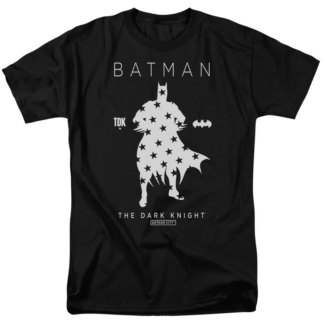 Batman Star Silhouette Mens T Shirt Black