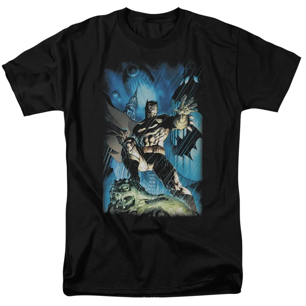 Batman Stormy Dark Knight Mens T Shirt Black