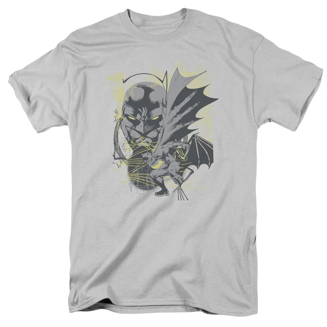 Batman Symbiotic Mens T Shirt Silver