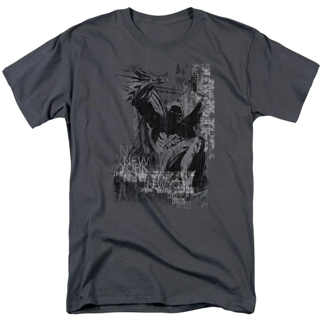 Batman The Knight Life Mens T Shirt Charcoal