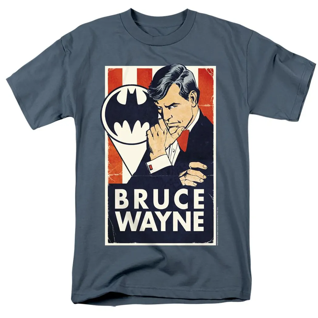 Batman Wayne For President Mens T Shirt Slate