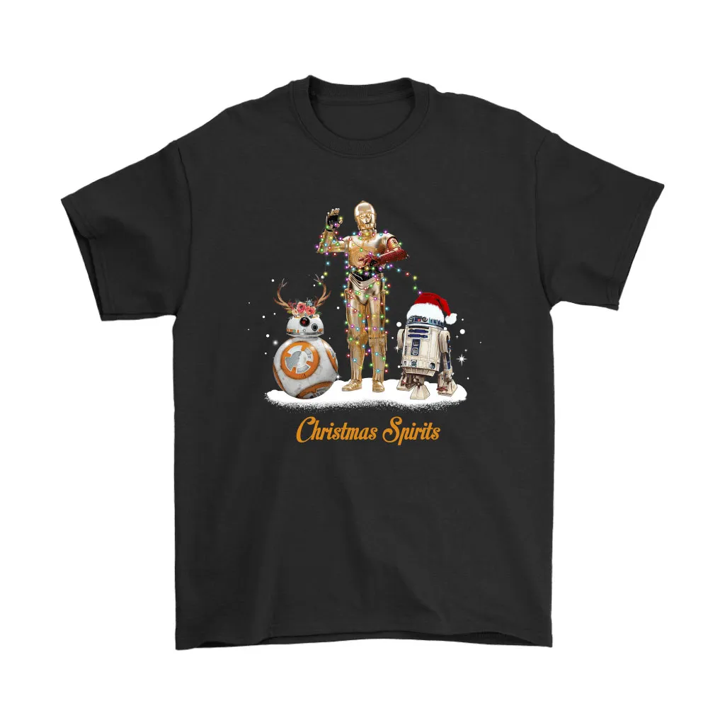 Bb-8 C-3po R2-d2 Christmas Spirit Star Wars Unisex T-Shirt, Hoodie, Sweatshirt