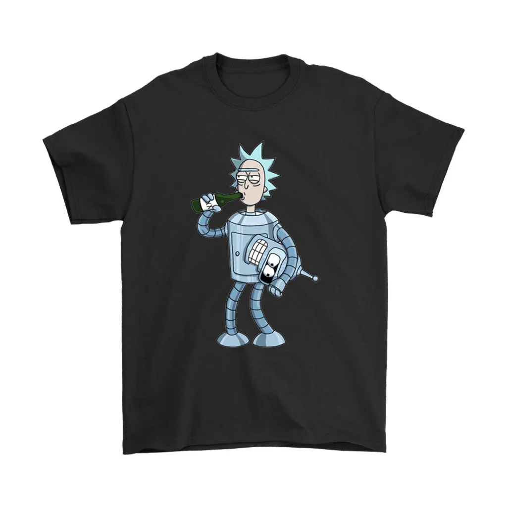 Bender Rick Sanchez Futurama Crossover Unisex T-Shirt, Hoodie, Sweatshirt