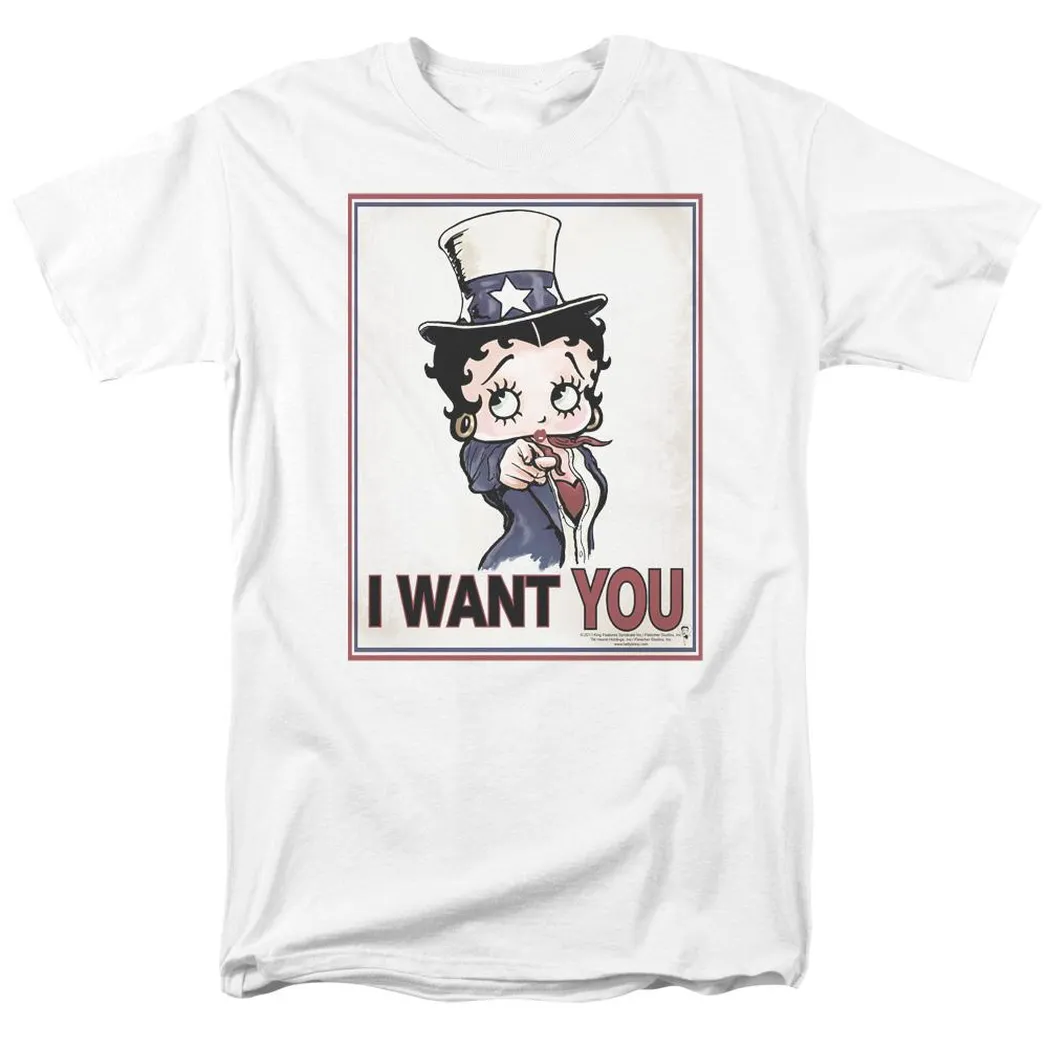 Betty Boop Auntie Boop Mens T Shirt White