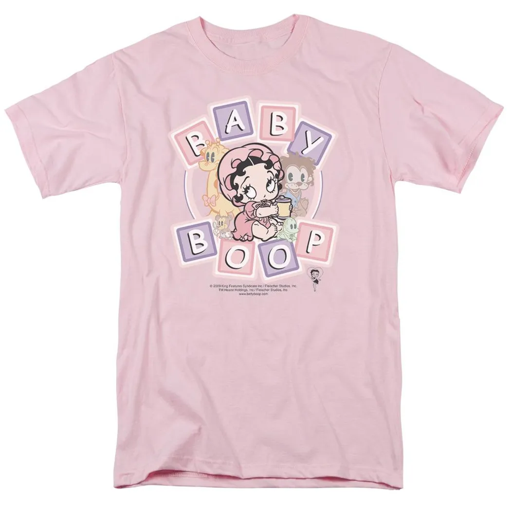 Betty Boop Baby Boop & Friends Mens T Shirt Pink