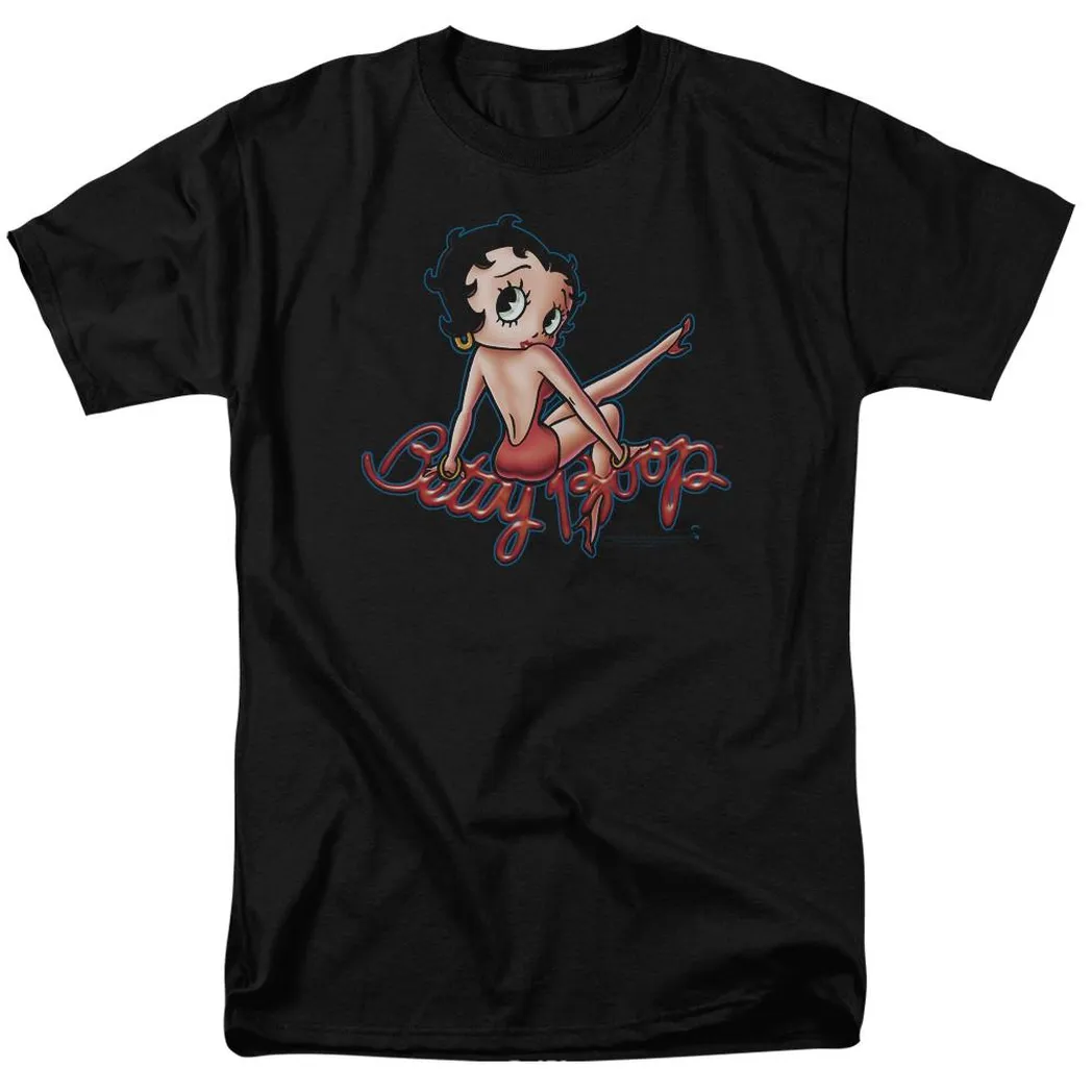 Betty Boop Bettys Back Mens T Shirt Black