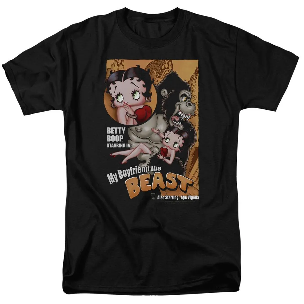 Betty Boop Boyfriend The Beast Mens T Shirt Black