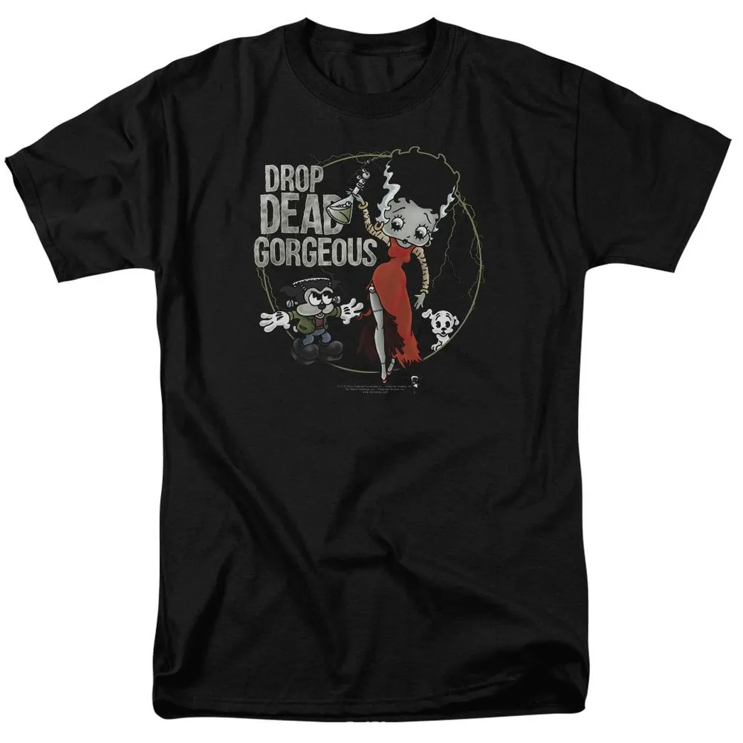 Betty Boop Drop Dead Gorgeous Mens T Shirt Black