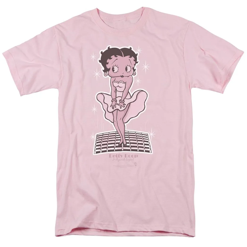 Betty Boop Hollywood Legend Mens T Shirt Pink