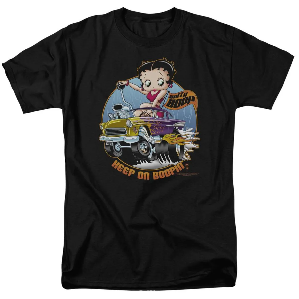 Betty Boop Keep On Boopin Mens T Shirt Black