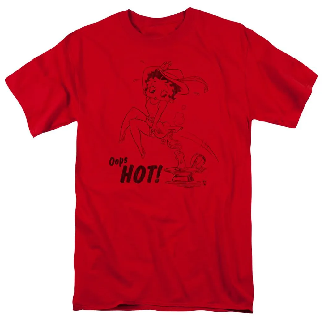 Betty Boop Nimble Betty Mens T Shirt Red