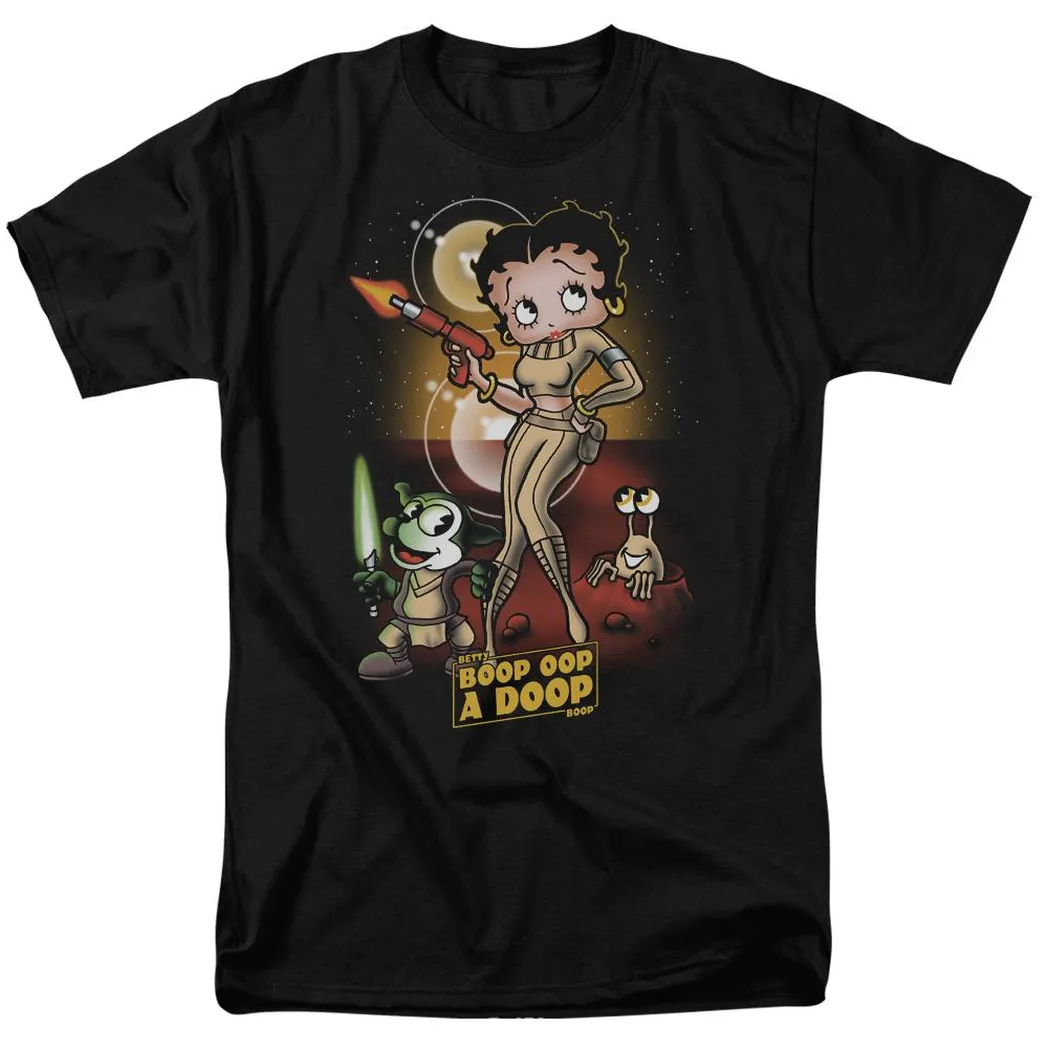 Betty Boop Star Princess Mens T Shirt Black