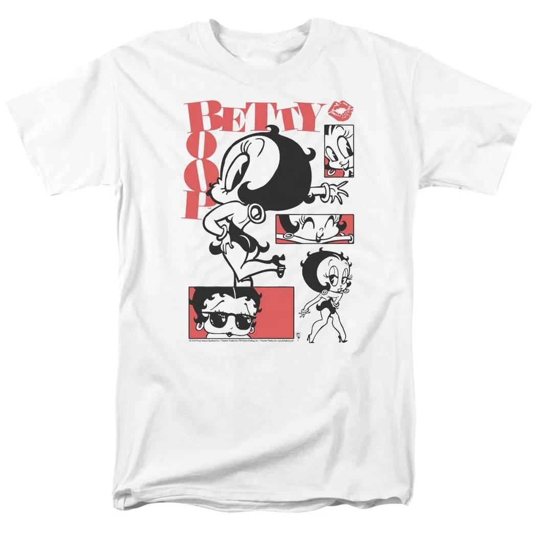 Betty Boop Stylin Snaps Mens T Shirt White