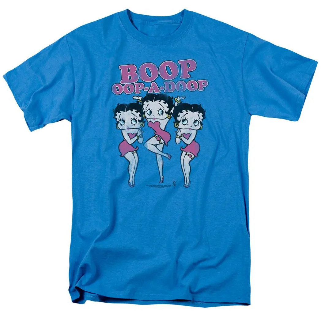 Betty Boop The Boops Have It Mens T Shirt Turquoise