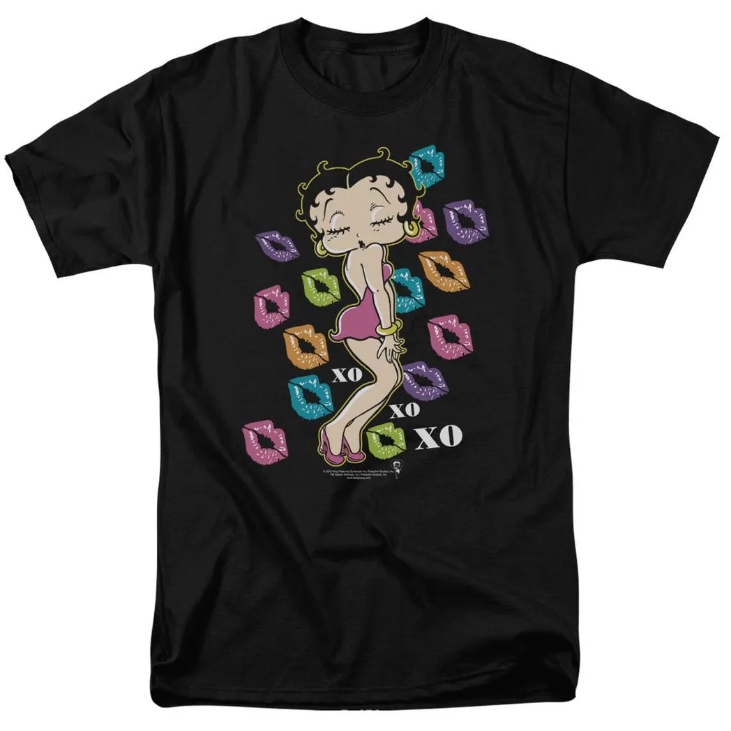 Betty Boop Tripple Xo Mens T Shirt Black