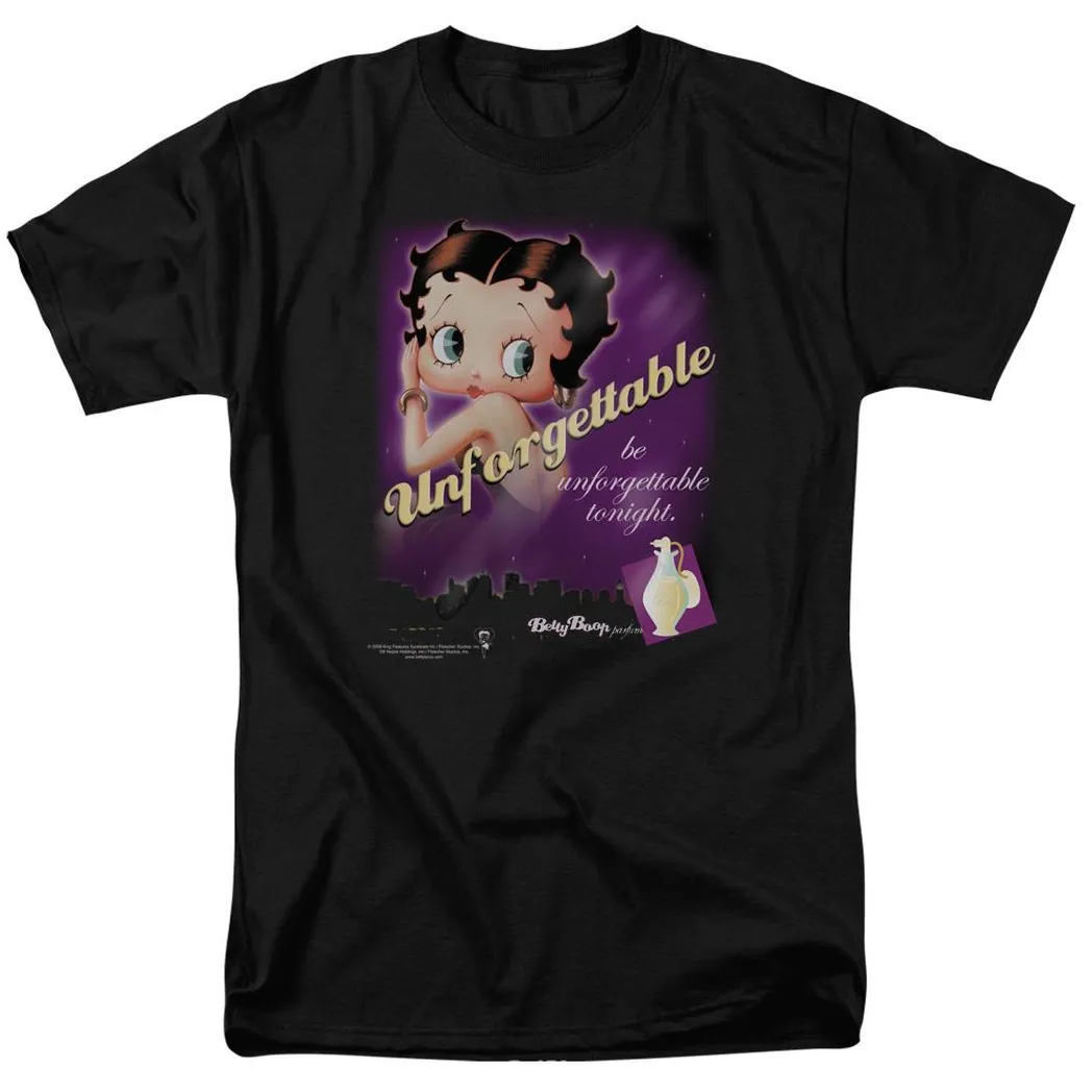 Betty Boop Unforgetable Mens T Shirt Black