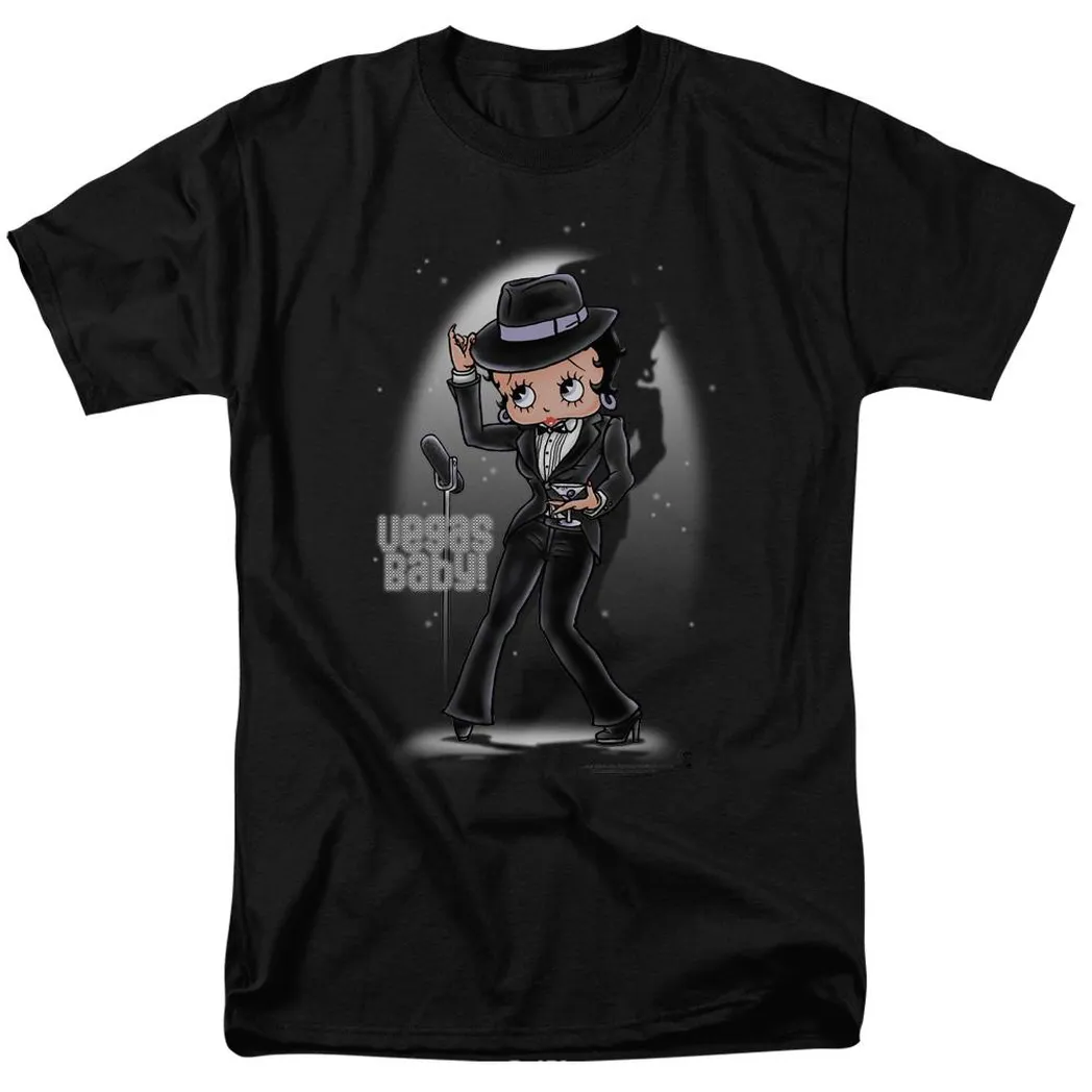 Betty Boop Vegas Baby Mens T Shirt Black