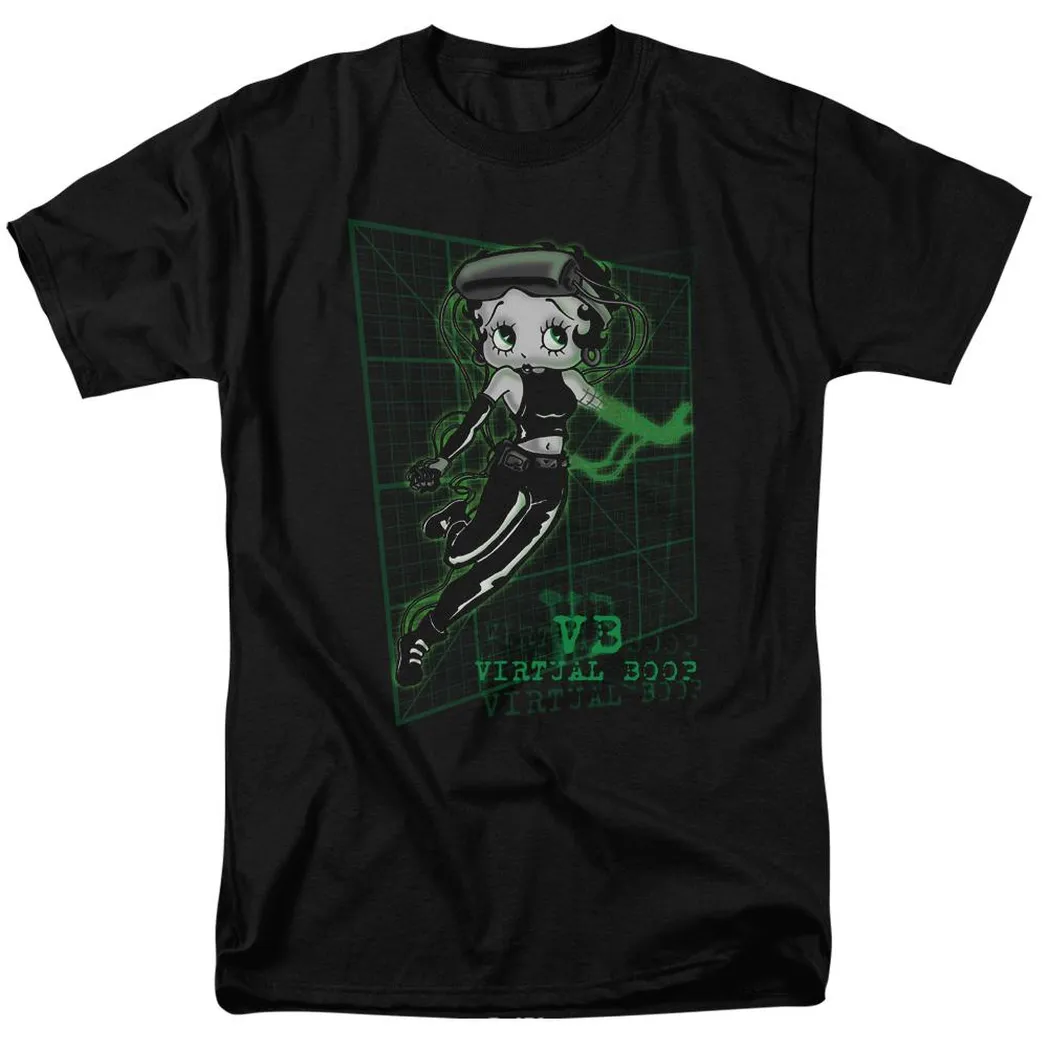 Betty Boop Virtual Boop Mens T Shirt Black