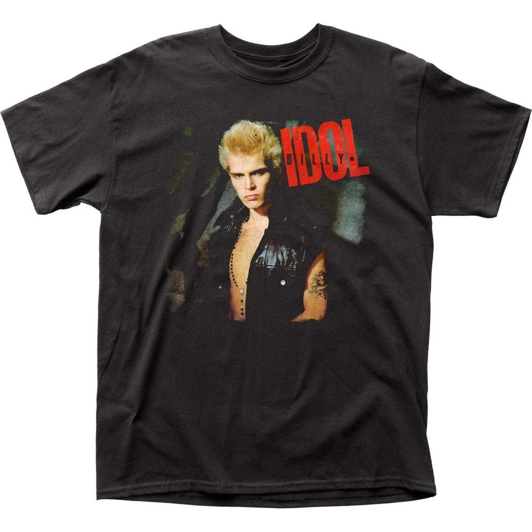 Billy Idol Album Cover Mens T Shirt Black