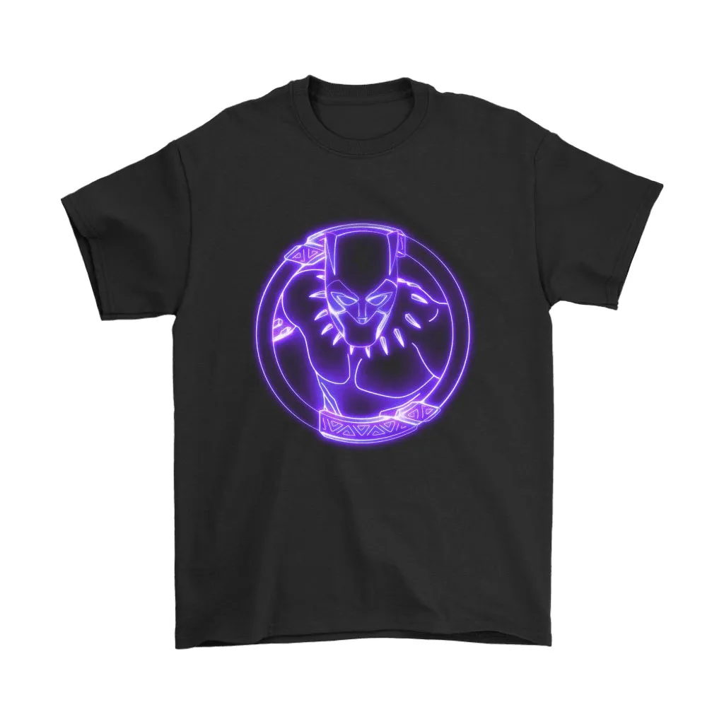 Black Panther Neon Light Blend In Shadow Unisex T-Shirt, Hoodie, Sweatshirt