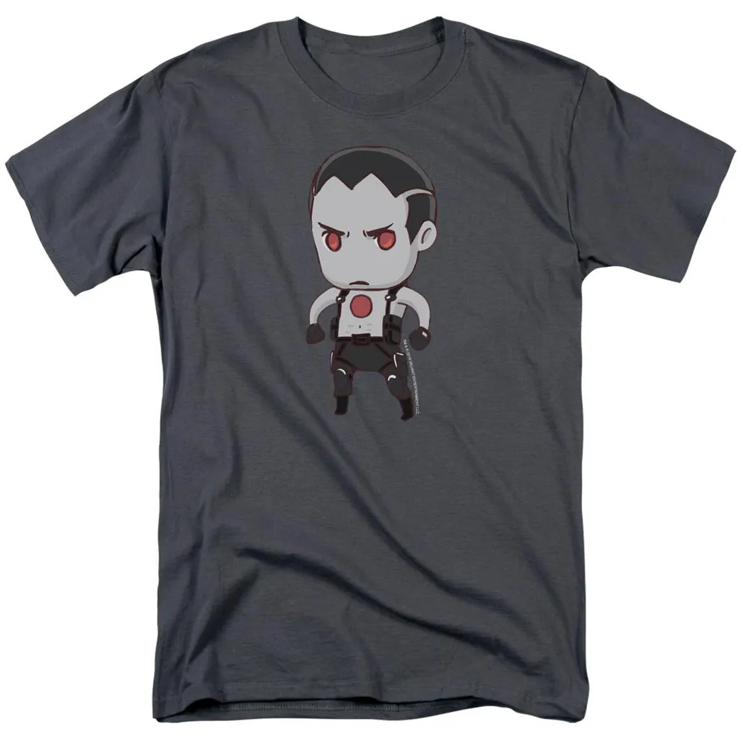 Bloodshot Chibi Mens T Shirt Charcoal