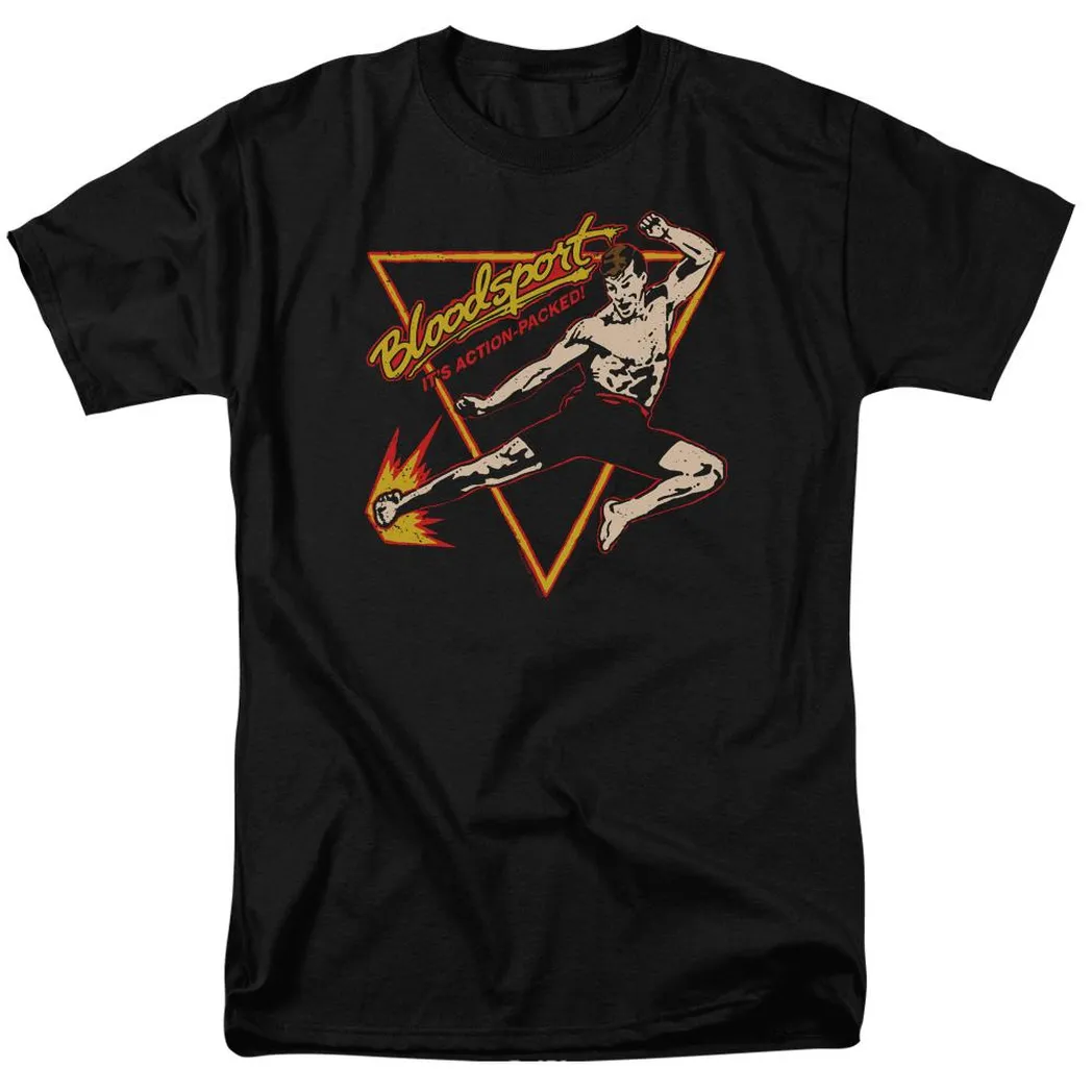 Bloodsport Action Packed Mens T Shirt Black