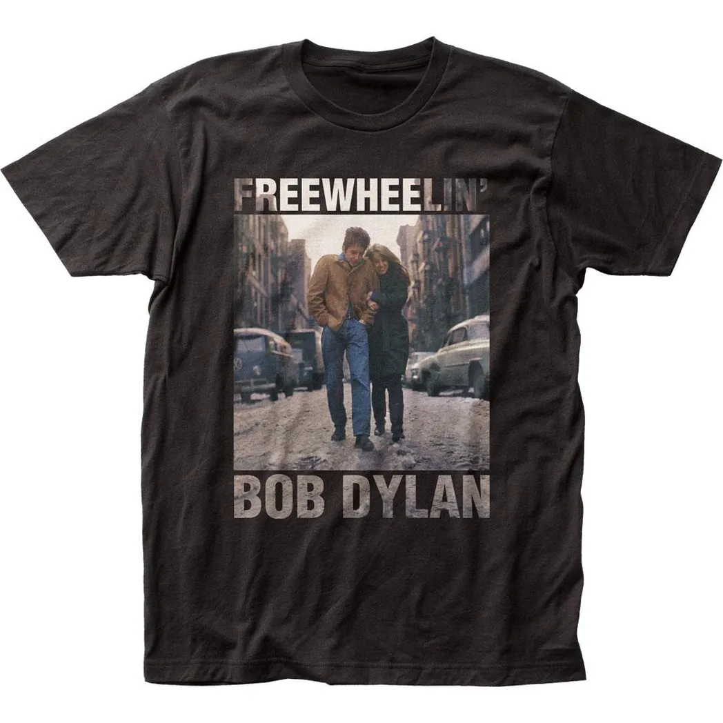 Bob Dylan Freewheelin?ens T Shirt Black