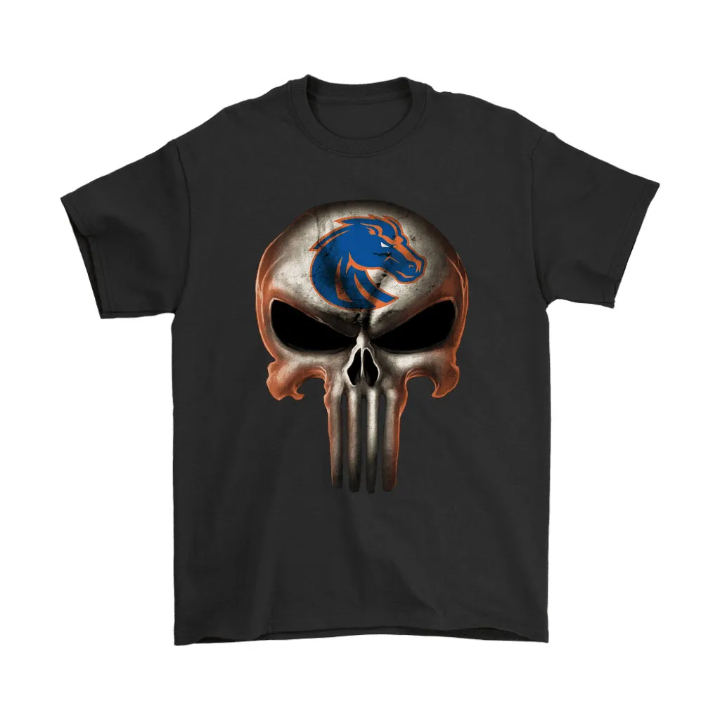 Boise State Broncos The Punisher Mashup Ncaa Football Unisex T-Shirt, Hoodie, Sweatshirt