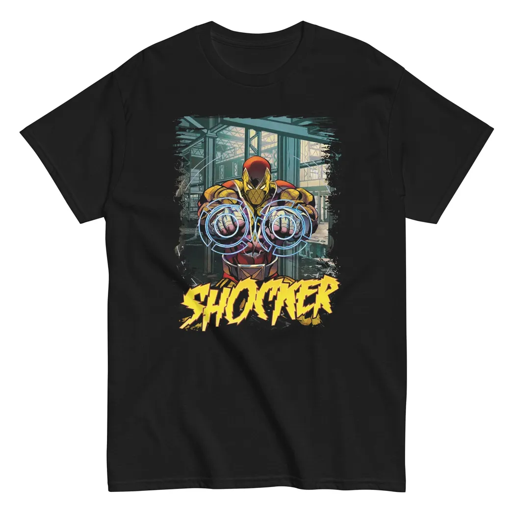 Shocker Animated Mens T-Shirt Black