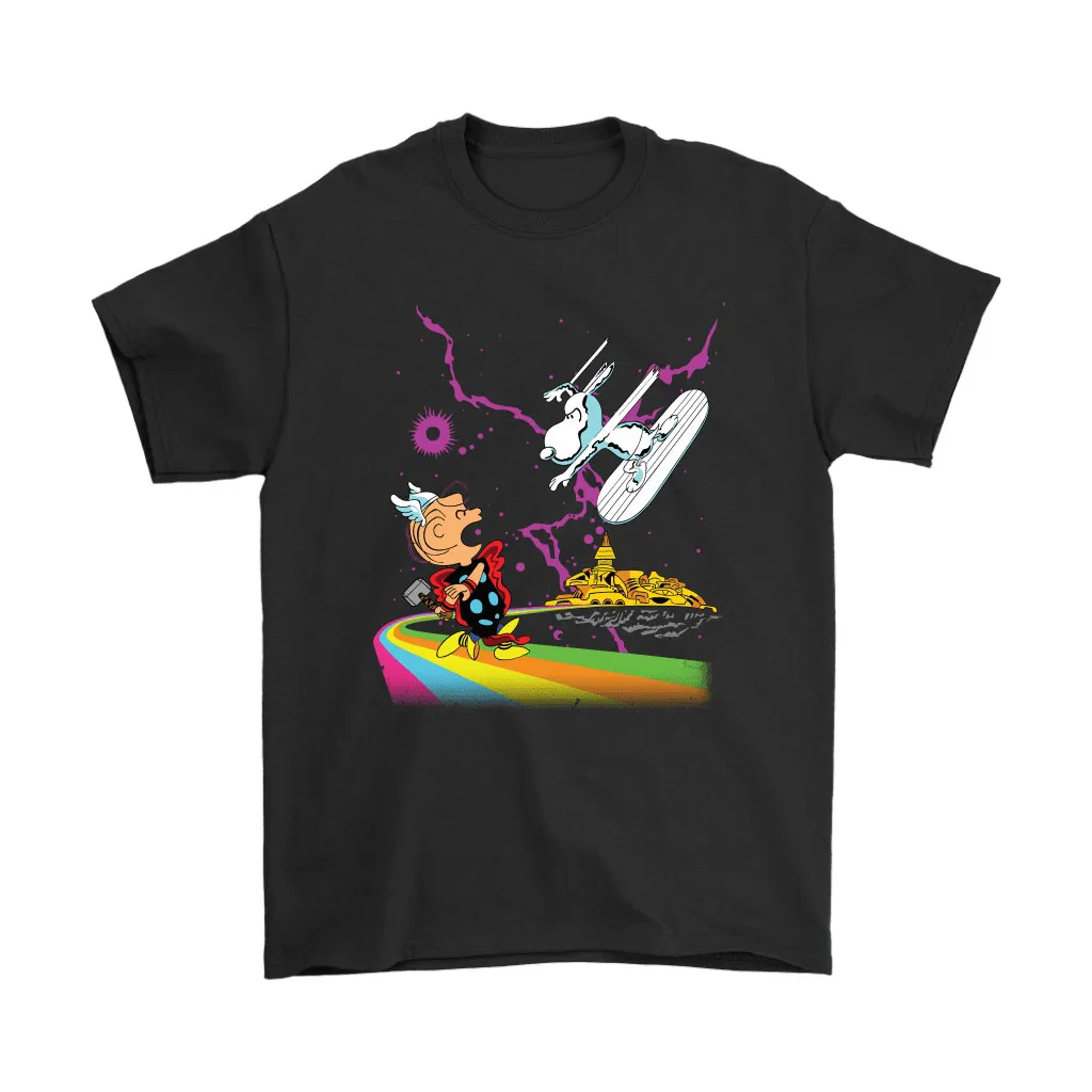 Silver Surfer Snoopy Vs Charlie Brown Thor Unisex T-Shirt, Hoodie, Sweatshirt