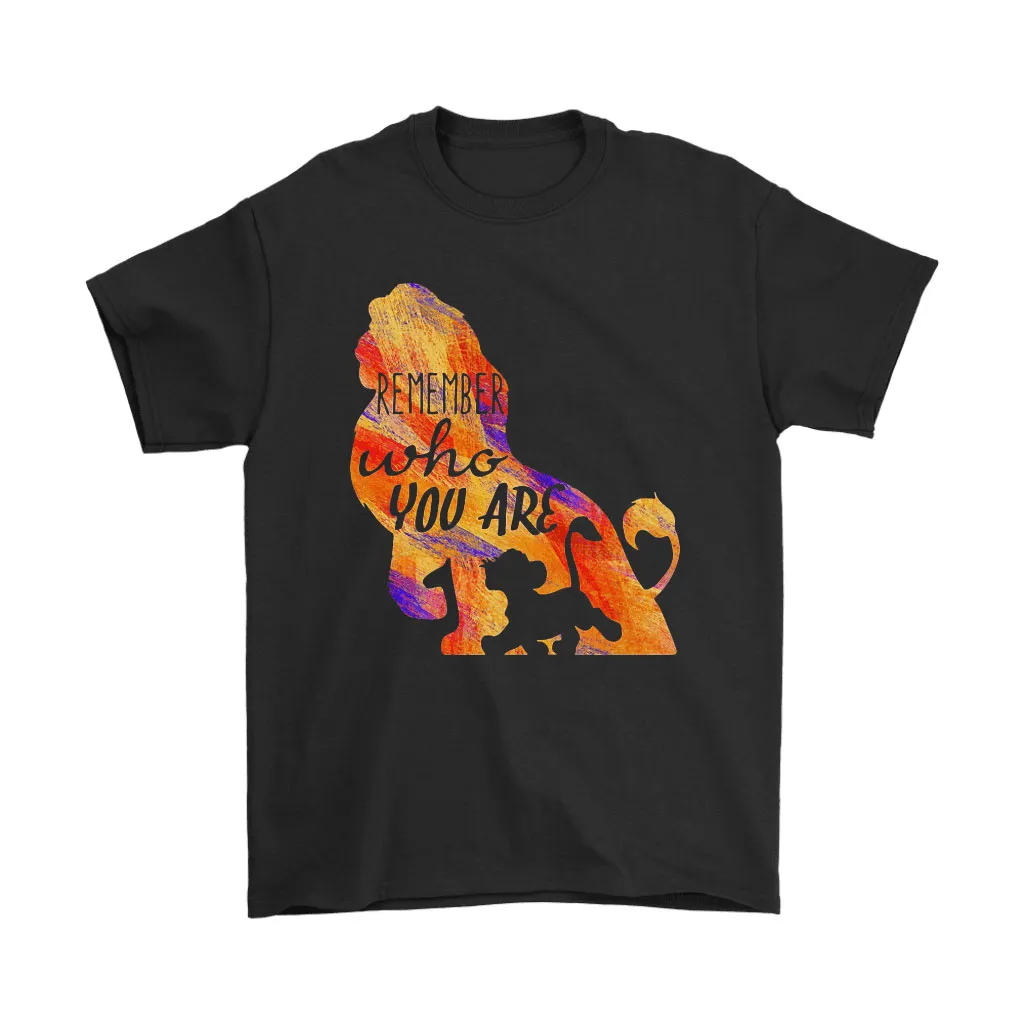 Simba Walking In Mufasa Shadow Remember Who You Are Lion King Unisex T-Shirt, Hoodie, Sweatshirt