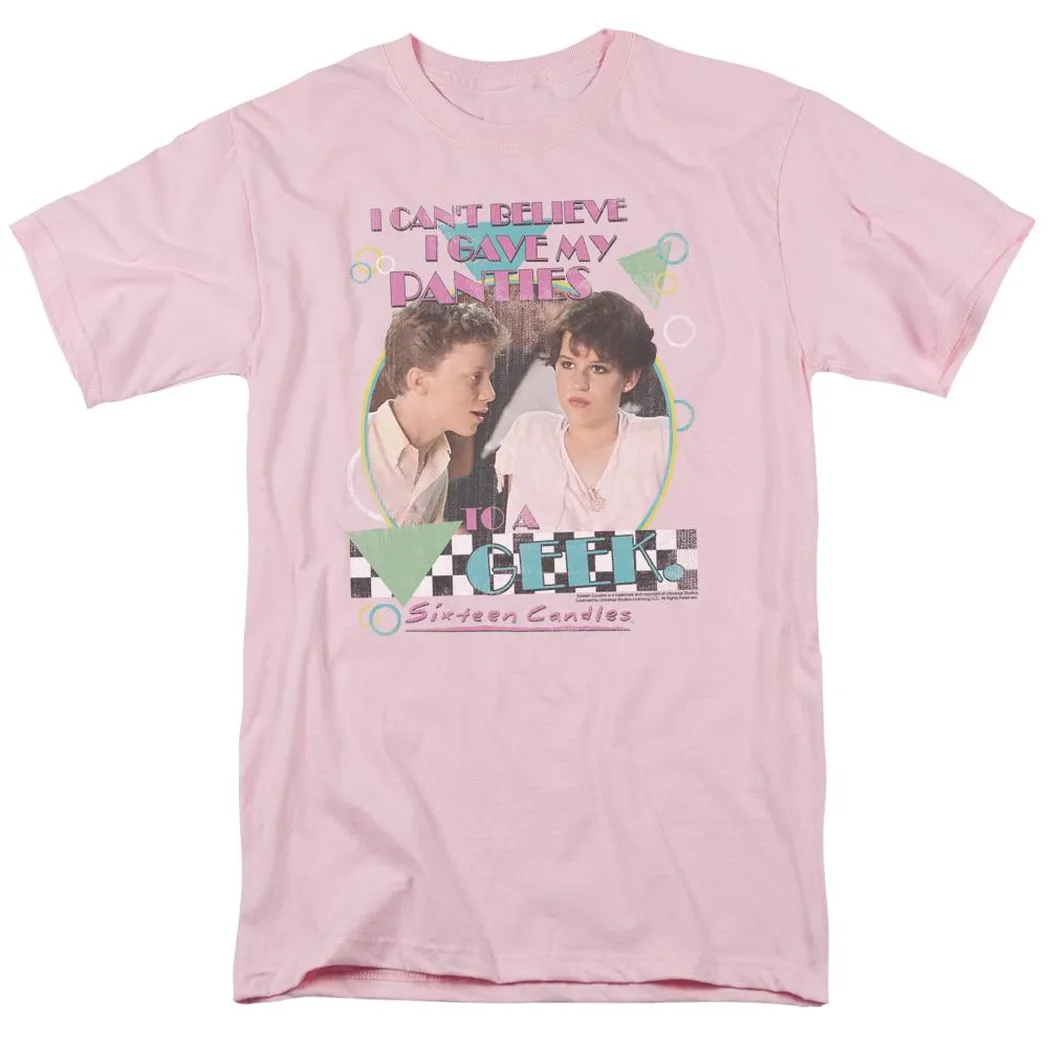 Sixteen Candles Panties Mens T Shirt Pink