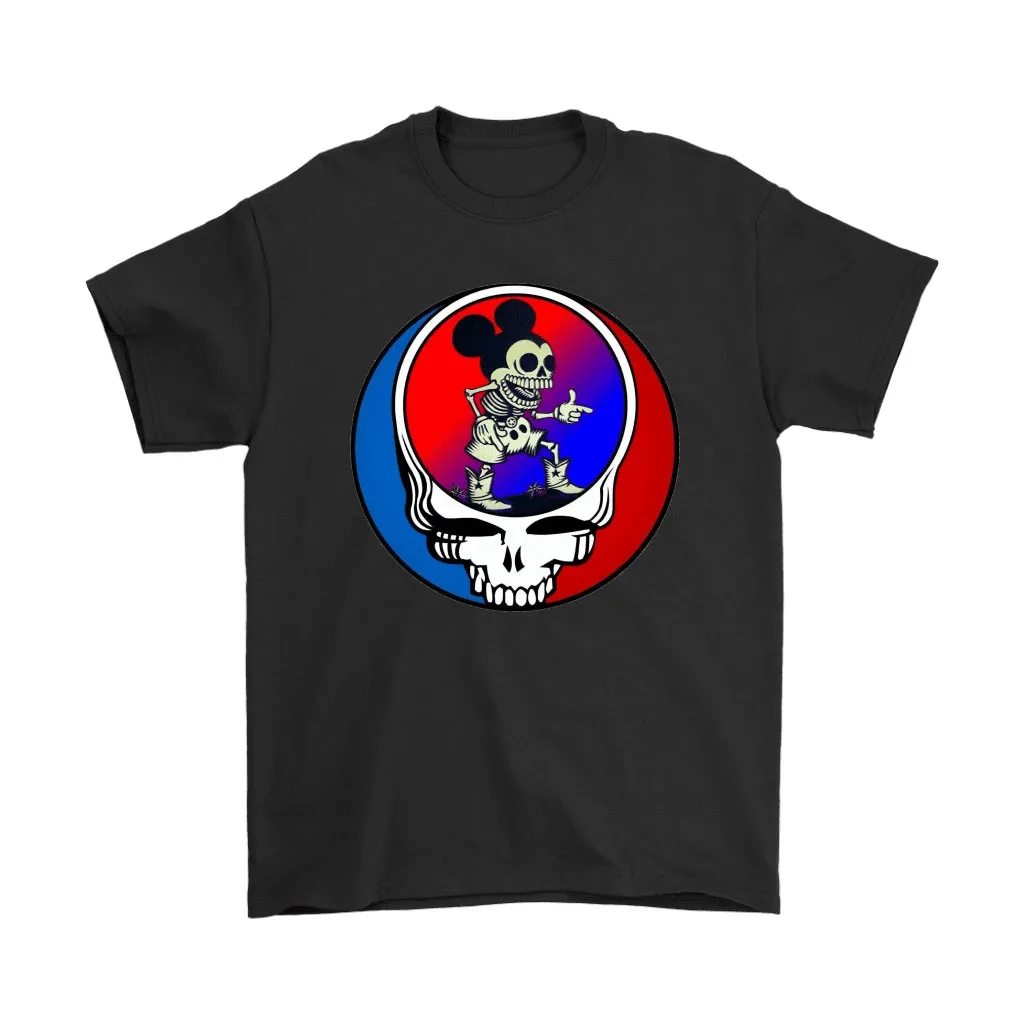 Skeleton Mickey Mouse Grateful Dead Halloween Unisex T-Shirt, Hoodie, Sweatshirt