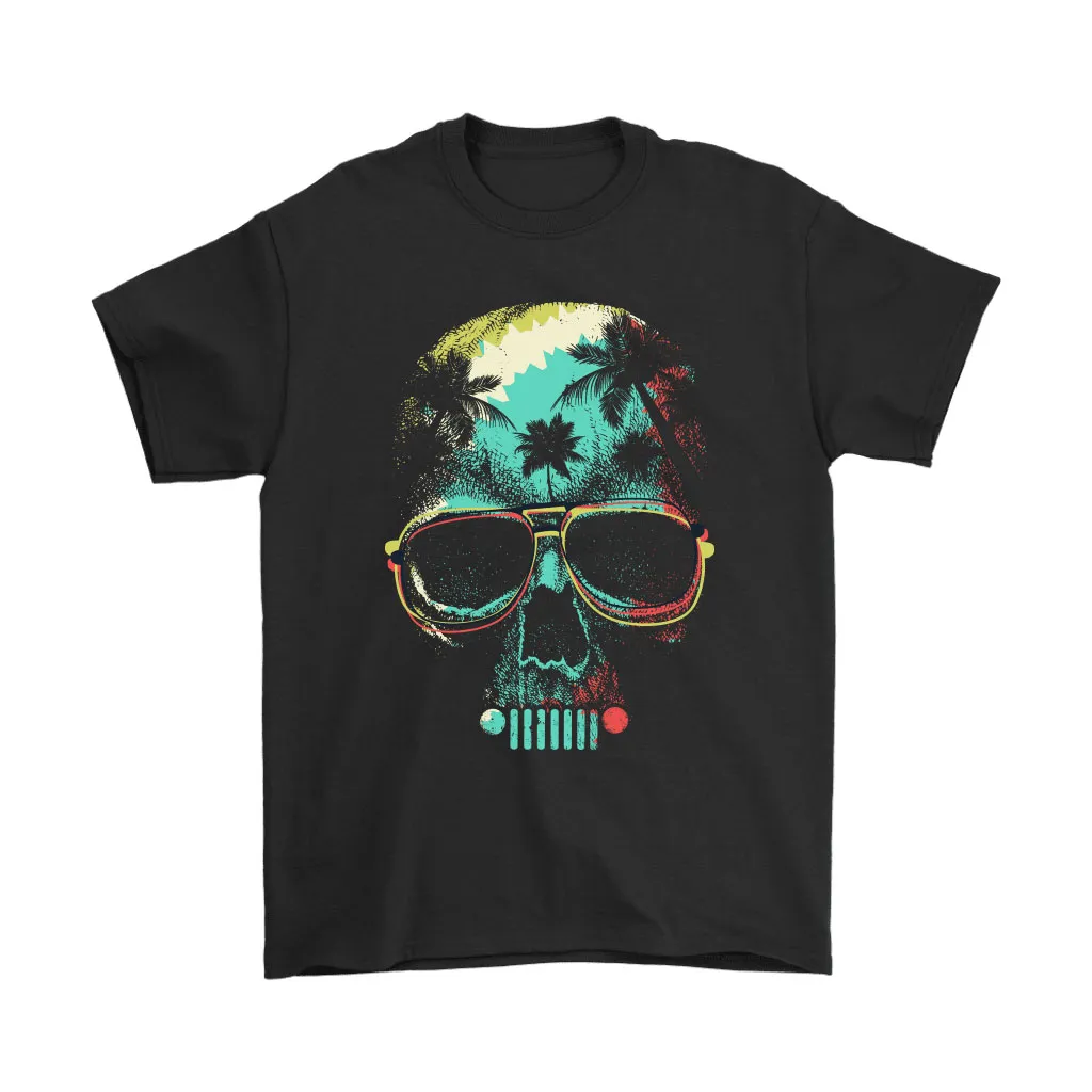 Skeleton Skull Jeep Car Beach Time Unisex T-Shirt, Hoodie, Sweatshirt