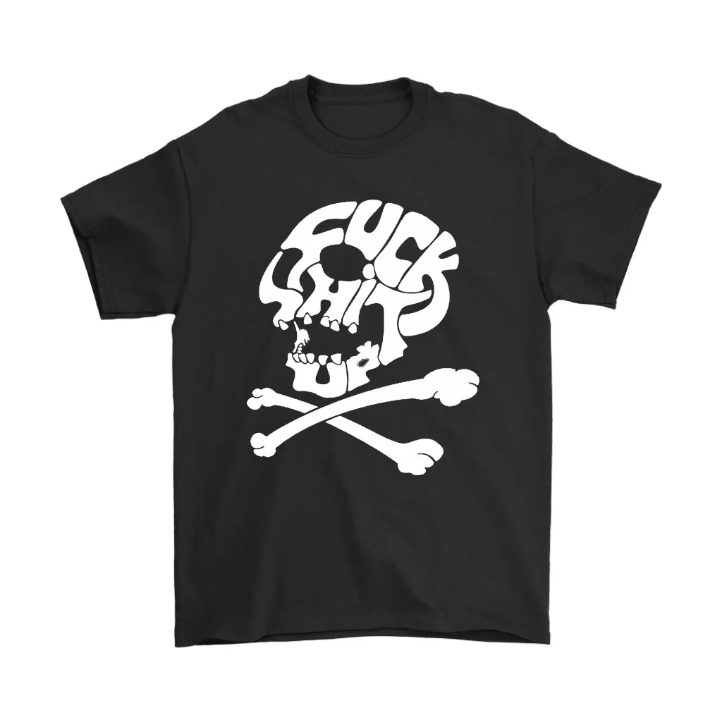 Skull And Crossbones Fuck Shit Danger Warning Unisex T-Shirt, Hoodie, Sweatshirt