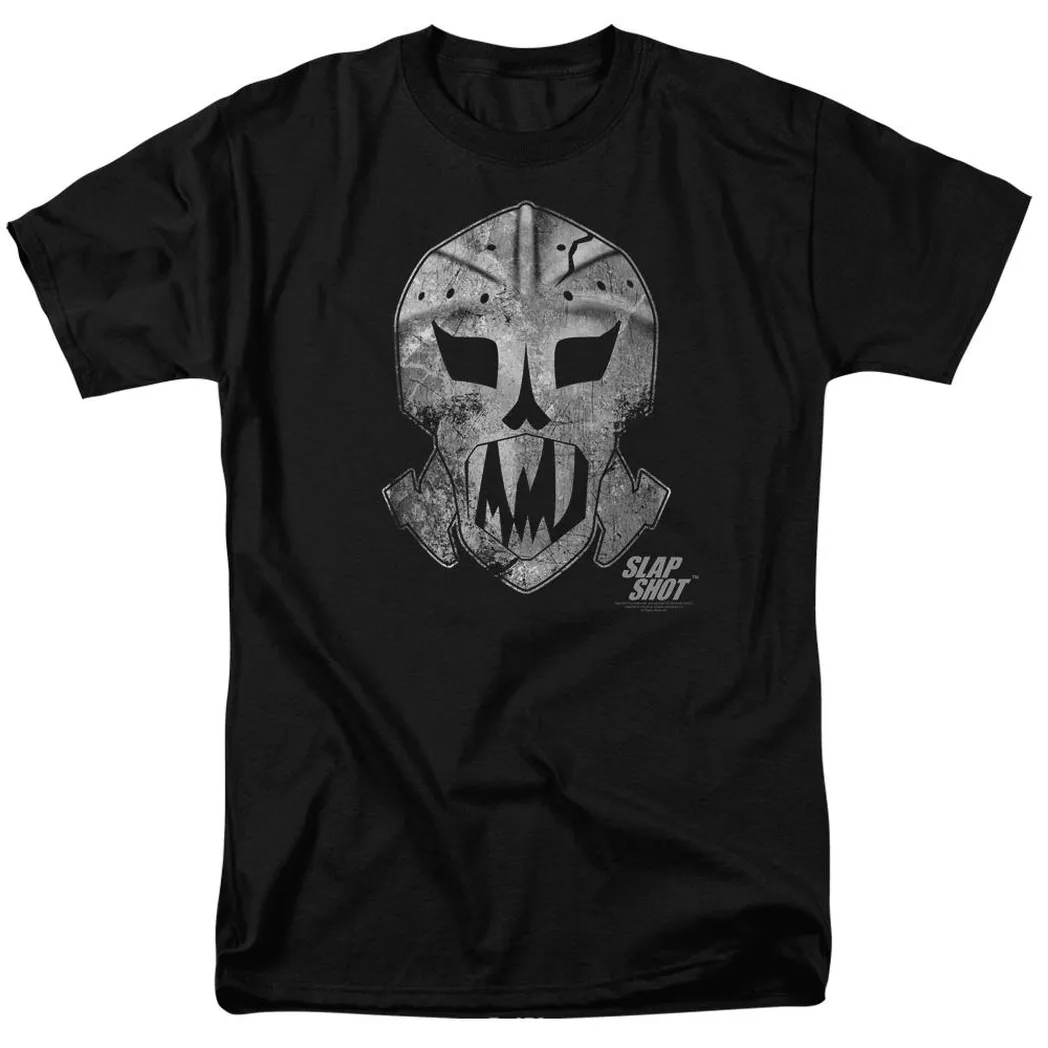 Slap Shot Goalie Mask Mens T Shirt Black